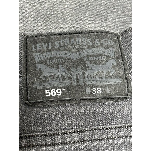 Levis 569 Mens W38 Gray Denim Shorts - Picture 3 of 6